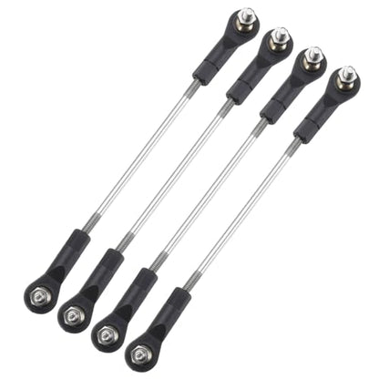 MECCANIXITY 4Pcs Adjustable Turnbuckles Camber Link, 99-109mm Turnbuckle Rod Steering Servo Linkage with M3 Ball Head Rod Ends for RC Car Replace Parts - size: 99-109mm