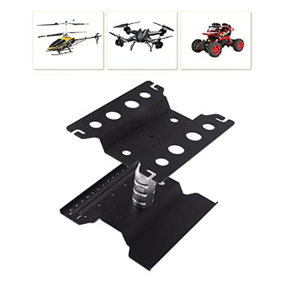 AYNEFY Rc Car Work Stand,Aluminum 360 Degree Rotation RC Car Maintenance Workstation Repair Table RC Car Display Bracket for Off Road Vehicle Shipping Drafting Tables(Black) - color: Black