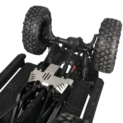 KYX Racing Stainless Steel Frame Protector & Skid Plate Chassis Guard & Axle Protective Plate Upgrades Parts Accessories for 1/10 Rc Crawler TRX-4 2021 Bronco