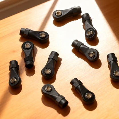 10PCS M4 Nylon Tie Rod End Ball Joint Linkage Ball Head Holder LH/RH Thread Set Compatible with Axial SCX10 Traxxas TRX-4 HSP D90 90046 90047 1/10 RC Truck Buggy Crawler Accessories (L25mm) - style: C