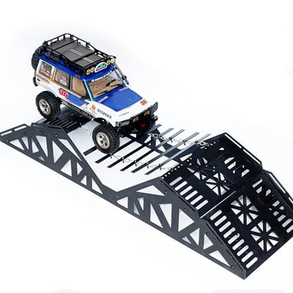 RC Crawler Course, RC Climbing Bridge, RC Crawler Climbing & Balance Challenge Bridge Obstacle Course for 1/18 1/24 Scale RC Crawler Truck, Steel Materials (Vehicle Not Included)