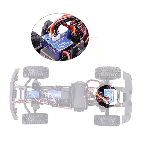 HobbyPark High Torque Brushless Motor and ESC Combo for TRX4M 1/18 RC Crawler Car Micro 2030 Sensored 3500KV Upgrades w/11T Pinion