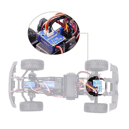HobbyPark High Torque Brushless Motor and ESC Combo for TRX4M 1/18 RC Crawler Car Micro 2030 Sensored 3500KV Upgrades w/11T Pinion