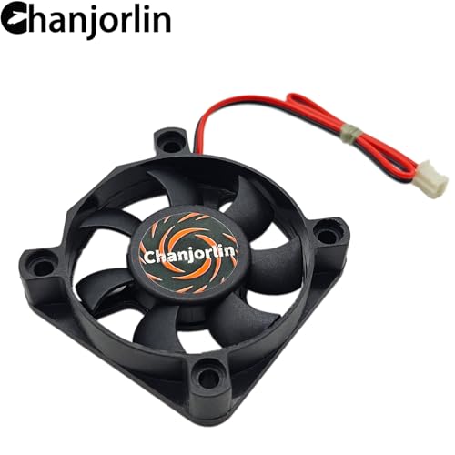 2Pack RC Car Motor Cooling Fan 25mm 30mm 40mm 50mm High Speed Heatsink 28000RPM ESC Fans for 1/8 1/7 1/10 1/12 Scale Truck Off Road Crawler Car Boat 540 550 Brushless Brushed Motors (50mm)