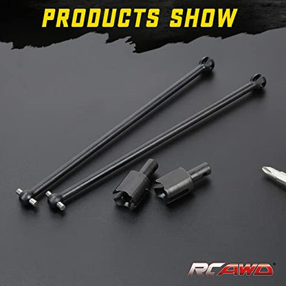 RCAWD for 1/5 ARRMA Kraton & Outcast 8S Driveshaft, 182mm Dogbone (6mm Bold)& Diff Outdrive &4mm Pin Upgrades, Hopups Parts for#ARA310926#ARA31091 Black