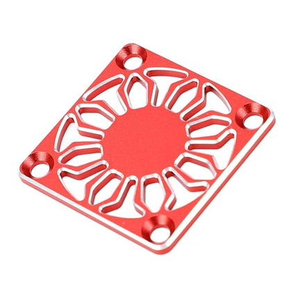 VGEBY RC Cooling Fan Cover, Universal Aluminum Alloy Protective Heatsink Cover 30x30mm Red for RC Cars, Drones, ESC Motors, Hobbyists