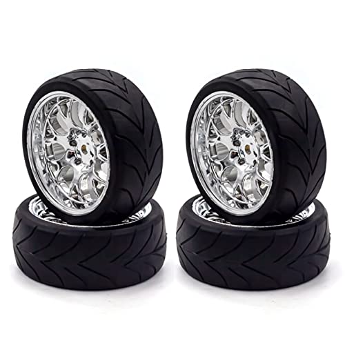 HUIOP RC Drift Tires - 4pcs Replacements for 1/10 HSP94123, 94122, D5 Yokomo RC Drift Car