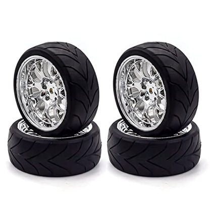 HUIOP RC Drift Tires - 4pcs Replacements for 1/10 HSP94123, 94122, D5 Yokomo RC Drift Car