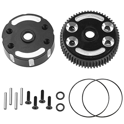 ShareGoo Aluminum RC Sealed Differential Case w/Steel Cog Differential Gear Compatible with Traxxas Slash 2WD Stampede Rustler VXL Bandit 1/10 RC Car Upgrade Part