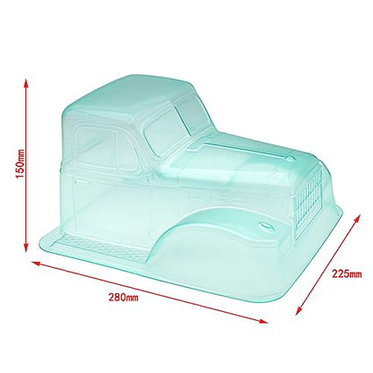 HUIOP Truck Cab, Unpainted Body Shell Cover 1/10 Truck Cab PC Clear Body Replacement for 313 Wheelbase 90046 90047 Modification Crawler Accessory Spare Parts Upgrade - size: C
