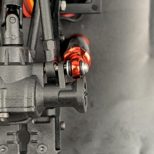 QUE-T 2.09 inch Shocks Kits for Redcat Ascent18 Aluminium Shock Absorber 1/18 RC Crawler Upgrade Parts,Pack of 4 (Red) - color: Red