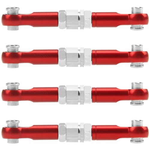 Metal Steering Rod Servo Linkages Turnbuckle & Aluminum Swing Arms & Steering Knuckle Kit & Shock Absorbers & Shock Tower
