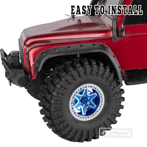 2.2 Inch RC Crawler Tires for 1/10 TRX4 SCX10 Capra AMG 6x6 Gen8 Everest Gen7 Pro Off-Road Vehicles,All-Terrain High Grip Soft Rubber Tires w/Deep Tread & Foam Insert,StyleA - style: StyleA(4pcs)