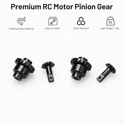 daitoku RC Steel Axle Gears 11T 18T Front and Rear RC Motor Pinion Gear Upgrade Parts for 1/32 Redcat Ascent-32 RC Crawler