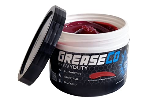 Wheel Bearing Grease Red And Tacky Automotive Lubricant Tub Jar | Car Grease | Axle | Thick MultiPurpose Red Grease | Bearing Packer Grease | Rod | High Temp | Tractor | Lithium | Trailer Hitch | 5th Wheel | HeavyDuty 1 LB