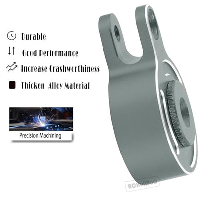 RC Servo Saver Set 25T Upgrades Part for 1/10 Big Rock 3S BLX,Granite/Senton 3S BLX & Mega550,Kraton/Outcast 4S BLX,1/8 Typhon 3S BLX& Mega550,Alloy Fixed Link Steering Servo Saver,Titanium - color: Titanium-1 Set