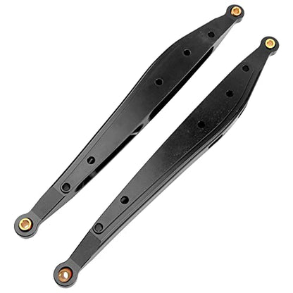 Metal Rear Trailing Arm Swing Arm Linkage Link Rod Pull Rod Compatible with Axial RBX10 Ryft 1/10 RC Crawler Upgrade Parts (Black) - color: Black