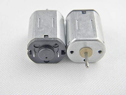 of Small DC Motor DC 3.7V Speed 23500r/min Mini for dc Gear Motor DIY Toy Mini USB Fan Science Experiment Appliance with Shaft 2PCS - size: N20 DC Motor 3.7V 23500RPM 2PCS