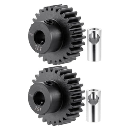 2pcs Pinion Gear 32P 5mm 26T Gear Motor Gears for 1/5 1/6 1/8 1/10 | 1/14 1/16 1/18 RC Buggy Monster Truck Drift Car Off-Road Crawler Parts - size: 26T