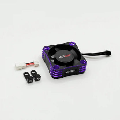 Furitek AeroSpin 30K Aluminum Fan Kit for SlideTech ESC – Remote Control Car, RC Car Electronic Accessory, RC Car ESC Cooling Fan (Black Purple (FUR-2673)) - color: Black Purple (FUR-2673)