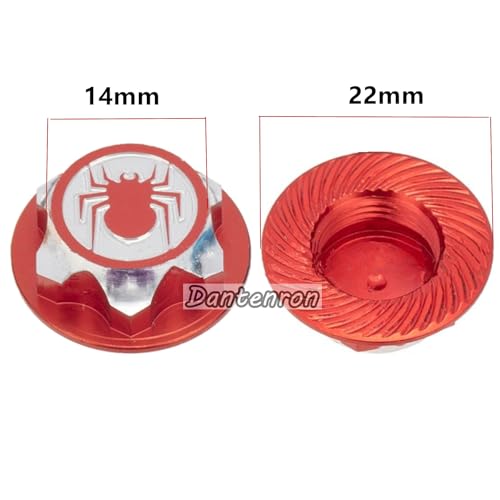4PCS RC 17MM Hex Wheel Nut Dustproof Anti-Skid Mount Cap CNC Aluminum Compatible with 1/8 Buggy Off Road Monster Truck Car Traxxas X-Maxx Summit E-Revo HPI HSP Losi Kyosho Tamiya (Red) - color: Red