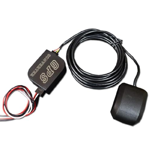 RACETECH GPS Sensor Signal & Converter Kit for Electrical Speedometer | Accurate Speed, Roof or Trunk Antenna Mounts, 12V, Plug & Play Installation
