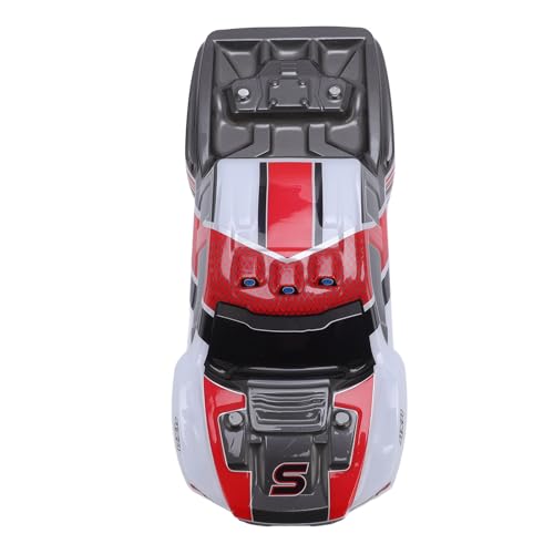PVC RC Car Body Shell Lightweight Spare Cover with Cool Sporty Look for 1/16 Scale Replacement Parts (Red) - color: Red