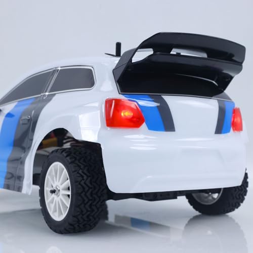1/10 70KM/H RC Brushless 4 * 4 Rally Car Radio Control Electric Racing Car 60A ESC Triple Differentials Metal Gear Servo Hobby Grade Model for Adult