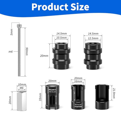 Bushing Removal Tool for Mountain Bikes - Compatible with Rockshox Fox, Suspension Shock Tool for Bushing Installation & Removal