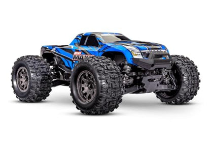 Traxxas Mini Maxx Brushless 4X4 Monster Truck (Blue) | Includes LiPo battery & 2-amp USB-C charger
