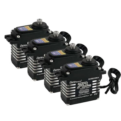 70KG High Torque,GX3270BLS Digital RC Servo, 180/270/360 Degree Metal Gear, IP68 Brushless Motor, Black (4PCS 180 Degree) - style: 4PCS 180 Degree