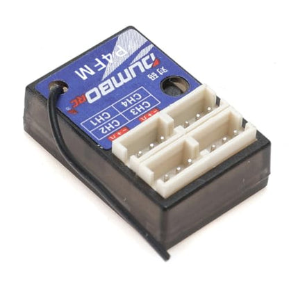 Helidirect DUMBORC P4FM 4 Channel Mini Micro RC Receiver 2.4GHz for RC Car Boat Tank – Compact Remote Receiver No Gyro