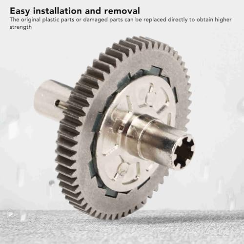 57T 0.8Mod Steel Slipper Clutch Spur Gear Set Hardened Metal Replacement for 1 10 Granite, Senton, Vorteks, Big Rock Typhon 1 8 RC Cars