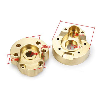 Heavy Brass Outer Portal Drive Housing 65g for 1/10 Redcat GEN8 RC Car(4PCS) - size: 4PCS