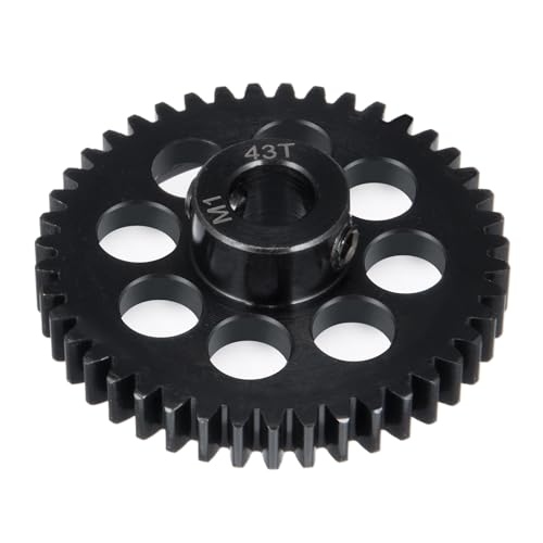 Steel Pinion Motor M1 8mm 43T Gears for ARRMA 4WD Tra-xxas X-MAXX | 1/5 1/7 1/8 RC Car Upgrade - size: 43T