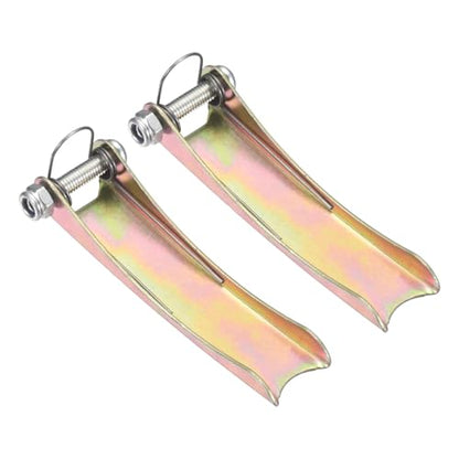 uxcell 7.5T Hook Safety Latch Kit, 2 Pack Thickened Metal Clevis Slip Hook Replacement Latch for Towing Receiver Hitch Truck Trailer, Color Steel (3.1 Inch / 80mm Length, 0.8mm Thinkness) - size: 7.5T, 3.1" / 80mm