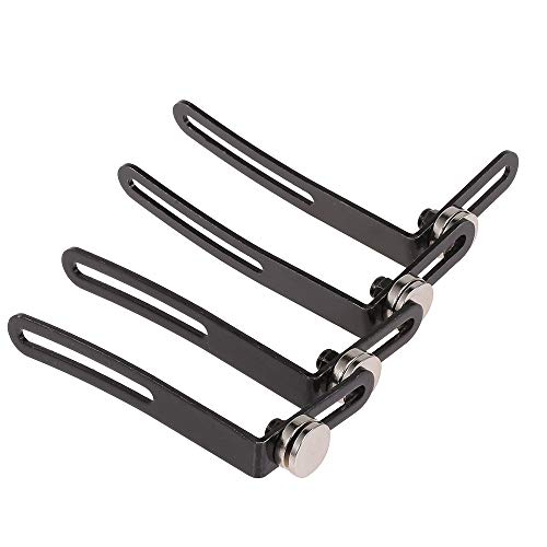 Goolsky 4PCS RC Car Shell Body Mount Metal L-Bracket with Magnet for Traxxas Redcat Axial SCX10 90046 D90 1/10 RC Crawler Car