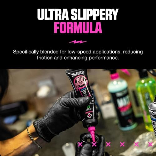Muc-Off Bio Grease, 150g - Biodegradable Bike Grease for Pedals, Bearings and Components - Water-Resistant Bike Assembly Grease - size: 150g (Pack of 1)