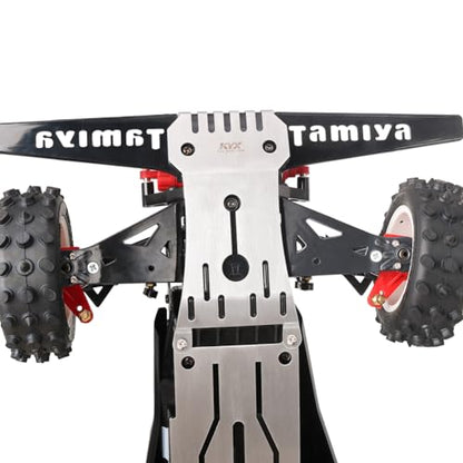 KYX Racing Stainless Steel Skid Plate Guard Chassis Guard for 1/10 Rc Crawler Tamiya Hotshot II