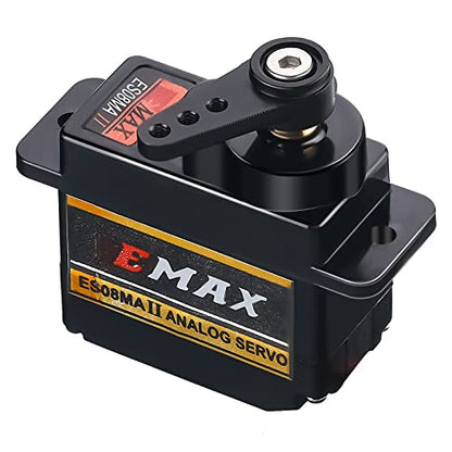 RC Servo Steering SCX24 Axial Servo Upgrade with Mount Bracket and Arm for RC Car Boat Model Parts SCX24 Upgrade Parts(Black)