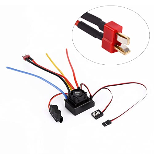 Brushless ESC, 80A Sensored Brushless Motor Speed Controller with 5V/3A BEC Output for 1/10 RC Car