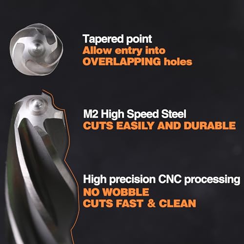 1" M2 Chucking Reamer Drill Bit to Enlarge/Align Holes - size: M2 1"