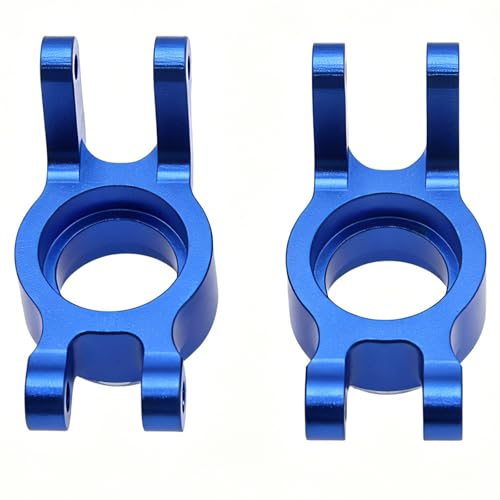 2Pcs Rear Hubs Steering Knuckles for ARRMA Mini Kraton 1/16 3S,Blue | CNC Aluminum,Upgrade Kit,Durable,Install Directly - color: Blue