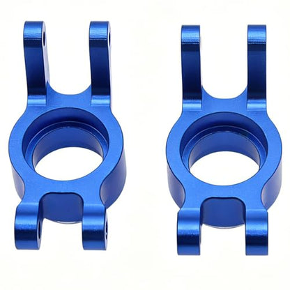 2Pcs Rear Hubs Steering Knuckles for ARRMA Mini Kraton 1/16 3S,Blue | CNC Aluminum,Upgrade Kit,Durable,Install Directly - color: Blue