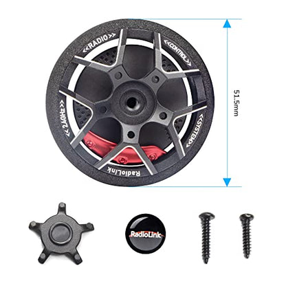 DUMBORC X4 2.4GHz 4-Channel RC Radio Transmitter and X6F Receiver&Alloy Steering Wheel with Fail-Safe & Low Voltage Alarm Function Mixed Mode for Rc Vehicle Car Boat Tank Model Parts Remote Controller