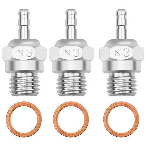 RC Pull Starter R020 & RC Glow Plug #3 N3 Medium Hot Spark Nitro Engine Parts 70117