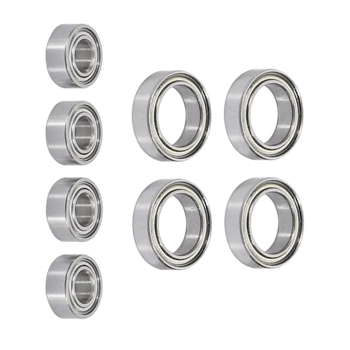 Double Rubber Seal for SG1603 SG1604 for UDIRC UD1601 UD1602 UD1603 UD1604 1/16 rc Car Spare Parts Accessories 8Pcs Ball Bearing Set
