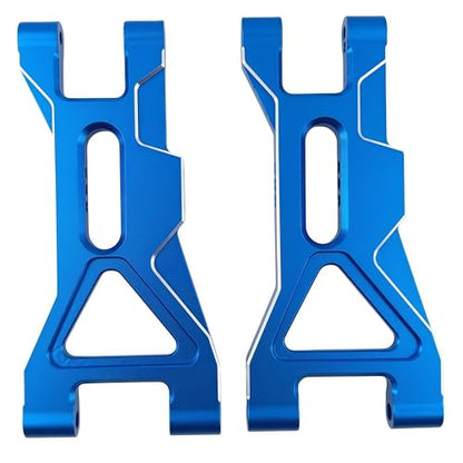 Aluminum Front Upper Lower Suspension Arms for ARRMA Gorgon 2WD (Blue) | 1/10,4X2,Monster Truck,ARA330750 ARA330752,CNC Machined,Heavy Duty,High Strength,Precision Fit,Wear Resistant - color: Blue