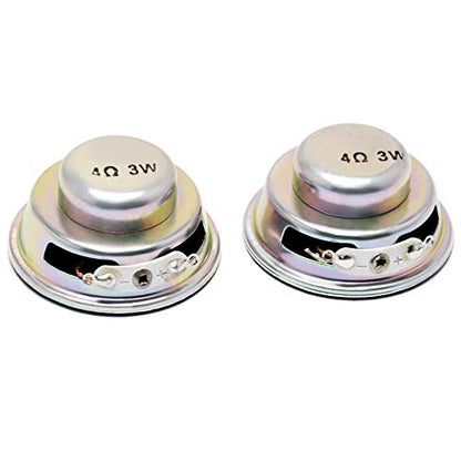 Gikfun 4Ohm 40mm Diameter 3W Full Range Audio Speaker Stereo Woofer Loudspeaker for Arduino (Pack of 2pcs) EK1794