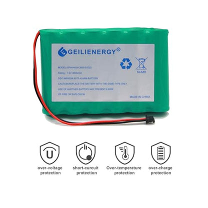 6PH-H-4/3A3600-S-D22 7.2v 3600mAh Ni-MH Battery Compatible with DSC IMPASSA 9057 Battery Wireless Security System